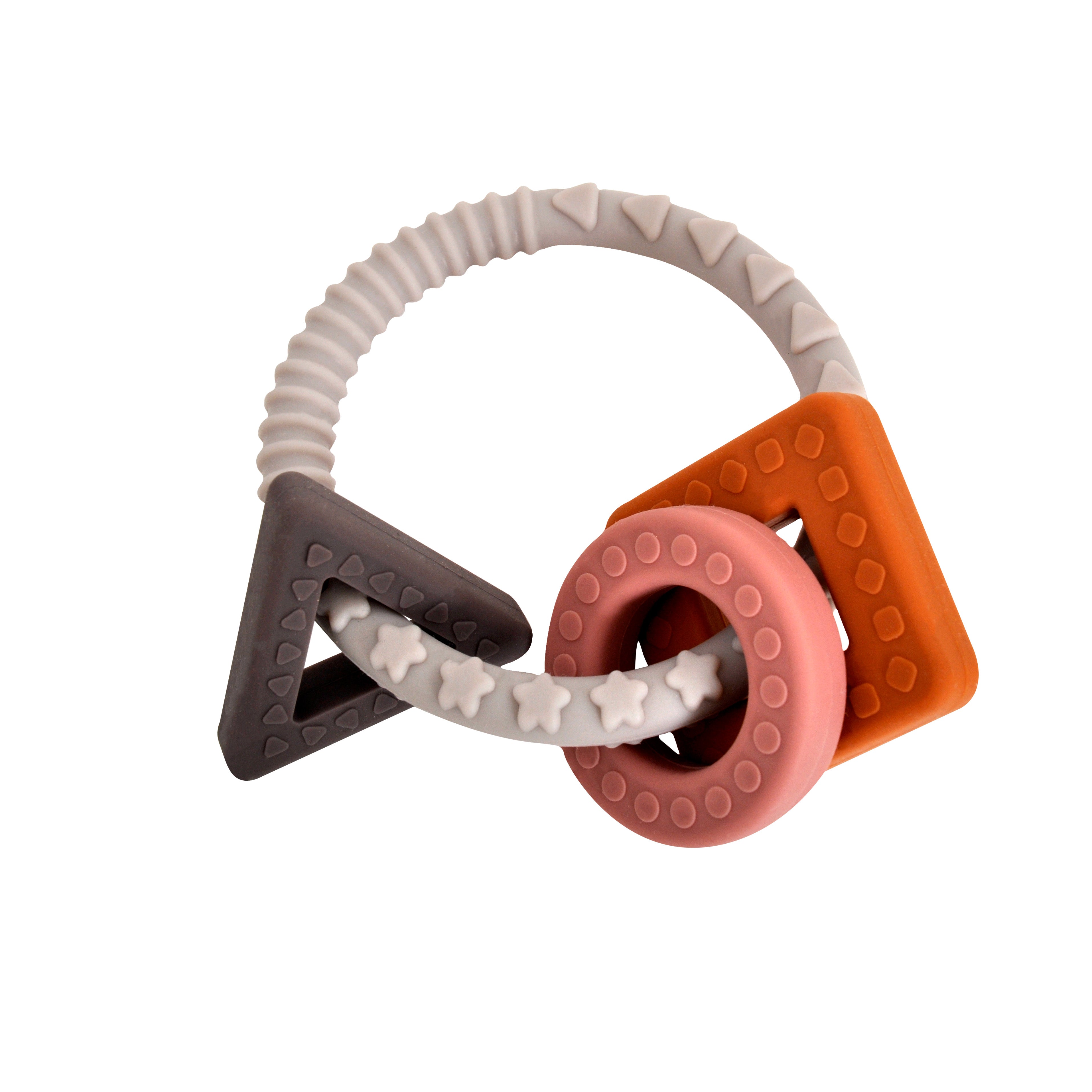 Baby Silicone Shape Teething Ring - Multi